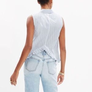Madewell Pagoda Crop Shirt in Stripe